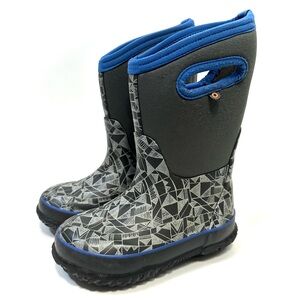 Bogs Kids Gray and Blue Rain & Snow Boots